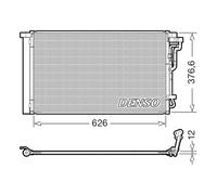Denso DCN41026 Air Conditioning Condenser