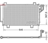 DENSO DCN44012 Condenser, air conditioning for MAZDA