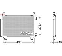 DENSO DCN50028 Condenser, air conditioning for TOYOTA