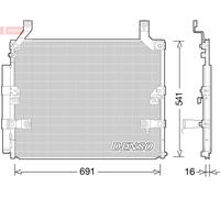 DENSO DCN50032 Condenser, air conditioning for LEXUS