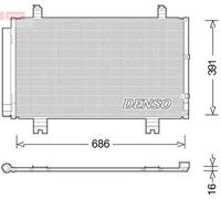 Denso Air Condition A/C Air Con Condenser With Dryer Fits Lexus GS DCN51013