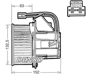 Denso DEA17018 Interior Blower