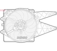 DENSO DER09092 Fan, radiator for FIAT