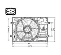 Denso DER32018 Engine Cooling Radiator Fan