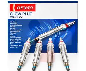 Denso Diesel Glow Plug Kit 4 Pcs Opel Astra H GTC Signum Vectra C 1.9 2.4 JTD
