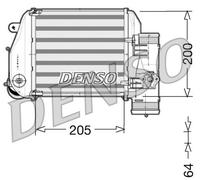 DENSO DIT02024 Intercooler, charger for AUDI