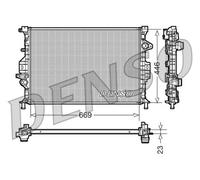 DENSO DRM10077 Radiator, engine cooling for FORD