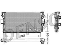 DENSO DRM12004 Radiator, engine cooling for IVECO