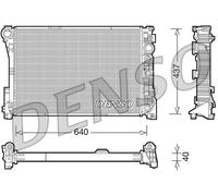 DENSO DRM17046 Radiator, engine cooling for MERCEDES-BENZ