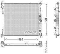 Engine radiato DENSO DRM17055 for MERCEDES-BENZ GLE (W166) 3 2015-2018