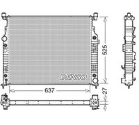 DENSO DRM17056 Radiator, engine cooling for MERCEDES-BENZ