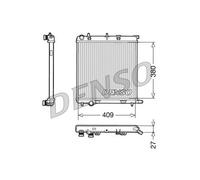 DENSO DRM21026 Engine radiator