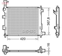 DENSO DRM43005 Radiator, engine cooling for KIA