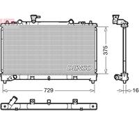 DENSO DRM44038 Radiator, engine cooling for MAZDA