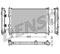 DENSO DRM46017 Radiator, engine cooling for NISSAN