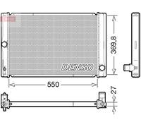 DENSO DRM50123 Radiator, engine cooling for TOYOTA