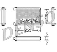 Denso DRR05005 Interior Heating Heat Exchanger