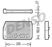 Denso DRR09034 Interior Heating Heat Exchanger