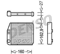 Denso DRR09035 Interior Heating Heat Exchanger