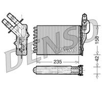 Denso DRR23001 Interior Heating Heat Exchanger