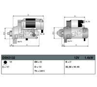 Denso DSN3132 Starter Motor