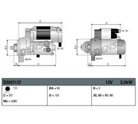 Denso DSN3137 Starter Motor