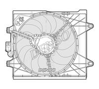 DENSO ENGINE COOLING FAN DER09096 FOR FIAT 0.9 500 (C) (312) (07-)