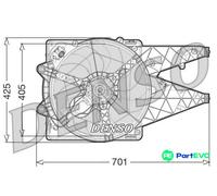 DENSO ENGINE COOLING FAN DER09100