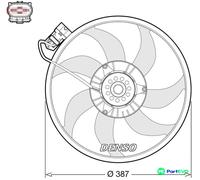 DENSO ENGINE COOLING FAN DER20017 FOR OPEL VAUXHALL
