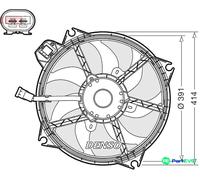 DENSO ENGINE COOLING FAN DER23005 FOR RENAULT