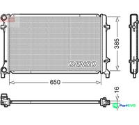 DENSO ENGINE COOLING RADIATOR DRM02014 FOR AUDI SEAT SKODA VW