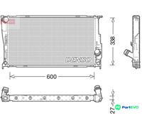 DENSO ENGINE COOLING RADIATOR DRM05003 FOR BMW