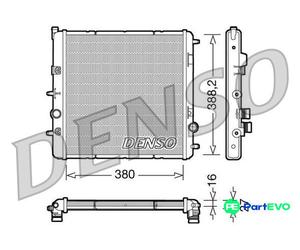 DENSO ENGINE COOLING RADIATOR DRM07003 FOR CITROËN PEUGEOT