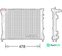 DENSO ENGINE COOLING RADIATOR DRM09043