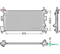 DENSO ENGINE COOLING RADIATOR DRM10114 FOR FORD