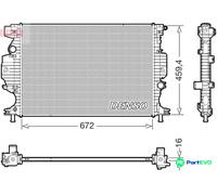DENSO ENGINE COOLING RADIATOR DRM10121 FOR FORD