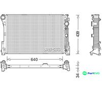DENSO ENGINE COOLING RADIATOR DRM17048 FOR MERCEDES-BENZ