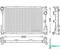 DENSO ENGINE COOLING RADIATOR DRM17049 FOR MERCEDES-BENZ