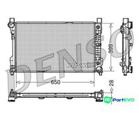 DENSO ENGINE COOLING RADIATOR DRM17079 FOR MERCEDES-BENZ