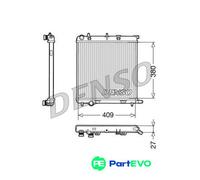 DENSO ENGINE COOLING RADIATOR DRM21026 FOR CITROËN PEUGEOT
