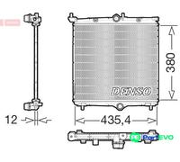 DENSO ENGINE COOLING RADIATOR DRM21105