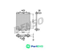 DENSO ENGINE COOLING RADIATOR DRM21602 FOR CITROËN PEUGEOT TOYOTA