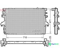 DENSO ENGINE COOLING RADIATOR DRM32039