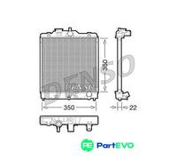 DENSO ENGINE COOLING RADIATOR DRM40003 FOR HONDA