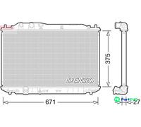 DENSO ENGINE COOLING RADIATOR DRM40029 FOR HONDA