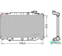 DENSO ENGINE COOLING RADIATOR DRM44044 FOR MAZDA