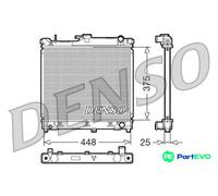DENSO ENGINE COOLING RADIATOR DRM47014