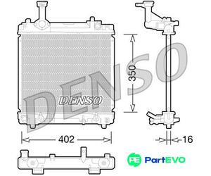 DENSO ENGINE COOLING RADIATOR DRM47027