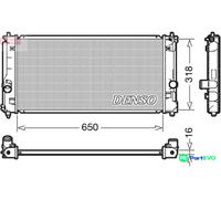 DENSO ENGINE COOLING RADIATOR DRM50081 FOR TOYOTA