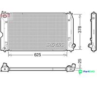 DENSO ENGINE COOLING RADIATOR DRM50119 FOR TOYOTA